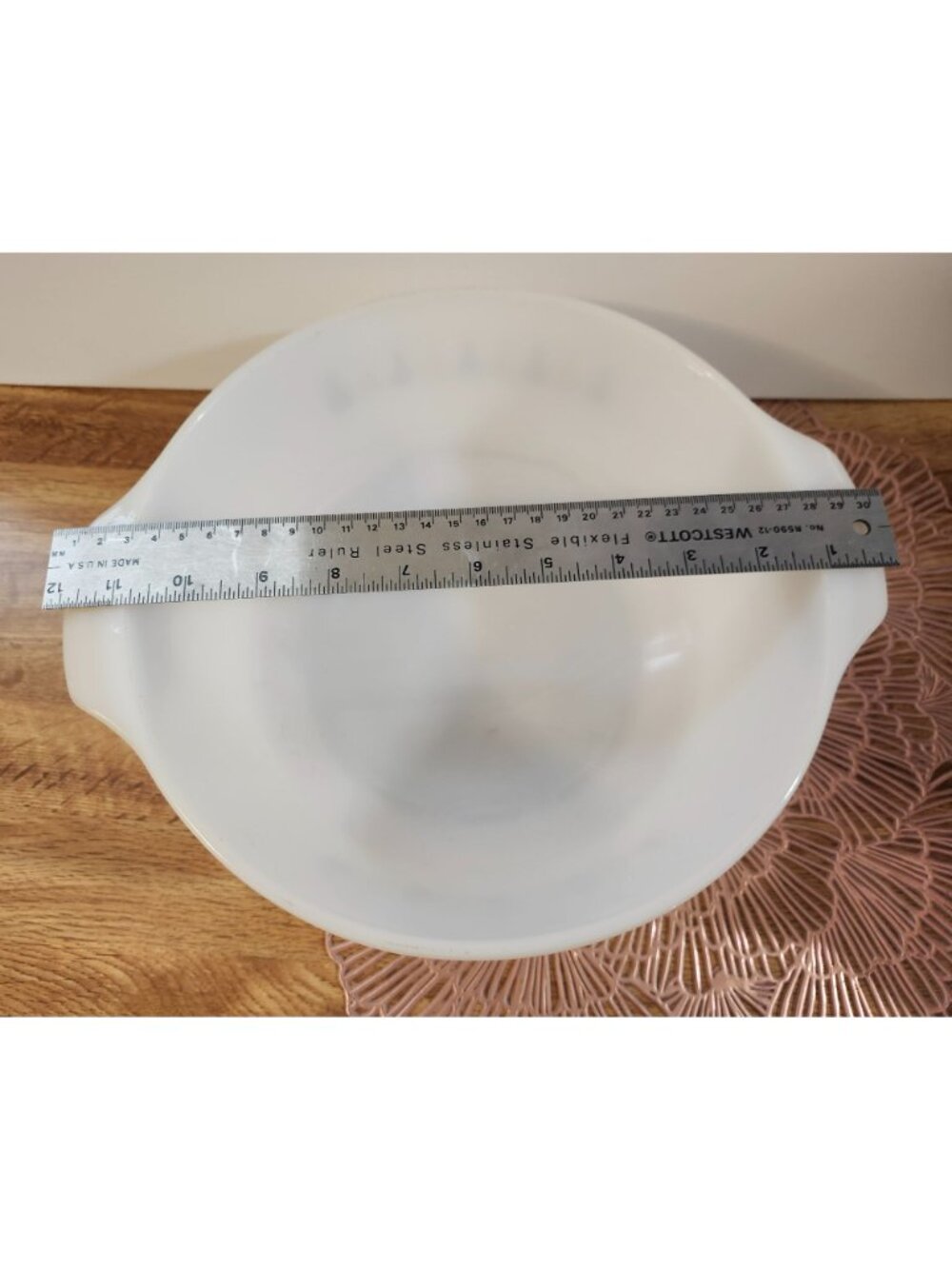 Fire King Candle Glow 10" Round Casserole Dish Anchor Hocking Atomic Starburst - Picture 6 of 14